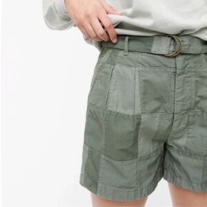 J. Crew Olive Green Women's Shorts with Belt